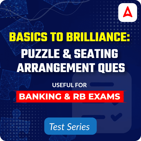Basics to Brilliance: Puzzle and Seating Arrangement Ques For Banking & RB Exams